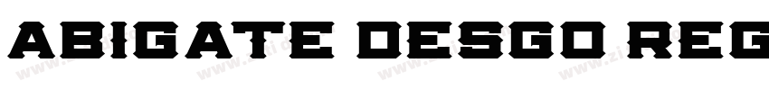 abigate desgo Regula字体转换